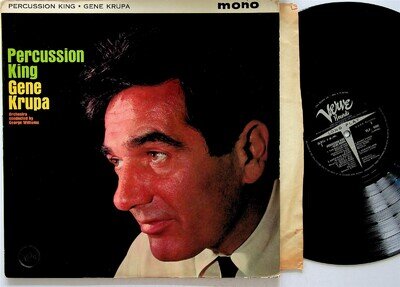 GENE KRUPA- Percussion King LP (1962 UK Mono Vinyl VG+) Jazz Drums