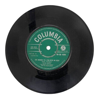 Slim Dusty Columbia 45 RPM Single The Answer To A Pub With No Beer
