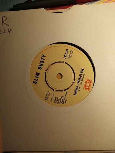 SLIM DUSTY 'DUNCAN (VERSION ONE)' UK 7" SINGLE