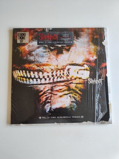 Slipknot Vol.3 The Subliminal Verses ltd edition Record Store Day Clear Vinyl