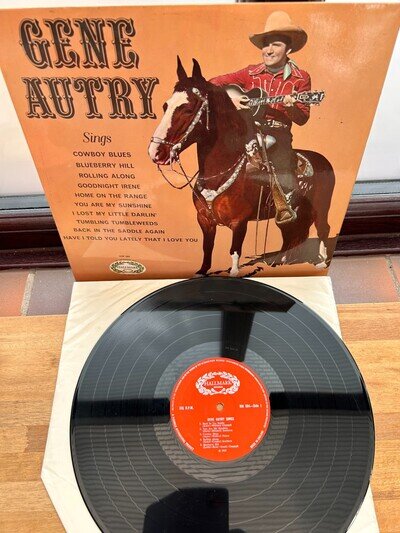 Gene Autry Sings LP 12" Hallmark HM584 Play tested Cleaned Very good plus / e