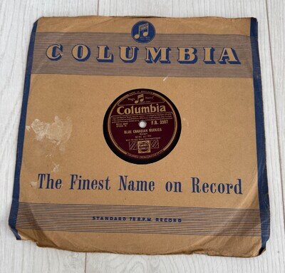 Gene Autry Blue Canadian Rockies 78rpm 1940s Vintage Columbia Record