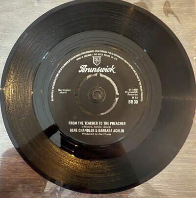 Gene Chandler Barbara Acklin Little Green Apples Brunswick BR30 Soul 45
