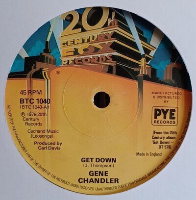 (44) Gene Chandler – Get Down 7"