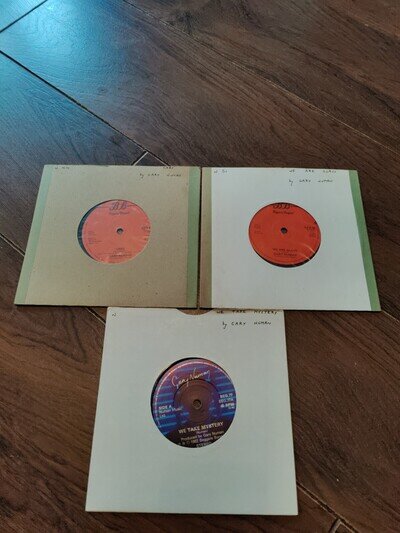Gary numan 3 X 7" vinyl singles xars we are glass we take mystery
