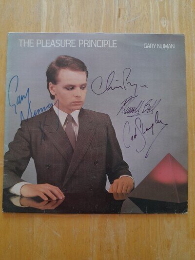 Signed Gary Numan the Pleasure Principle LP/Record (Beggars Banquet)