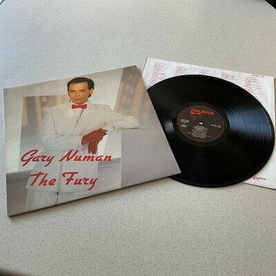 GARY NUMAN - THE FURY - UK PRESSING LP WITH INNER ON NUMA LABEL FROM 1985