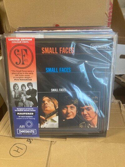 SMALL FACES SMALL FACES, LIMITED EDITION WHITE VINYL LP, NEW AND UNPLAYED