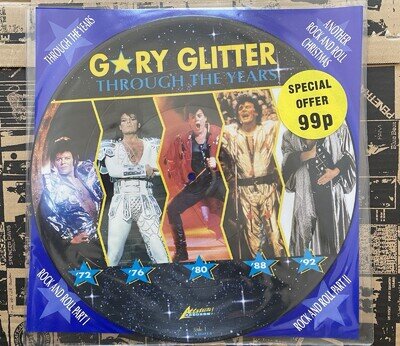 Gary Glitter - Through The Years 12" Picture Disc - 1992 EMI - Unplayed Copy