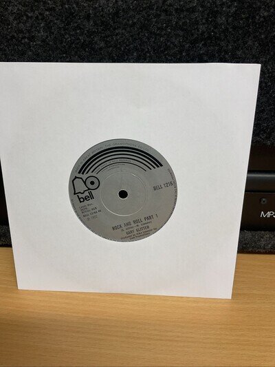 GARY GLITTER - ROCK AND ROLL PART 1 & 2 VINYL 45. PLAYS EXCELLENT. BELL 1216.