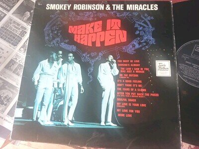 SMOKEY ROBINSON & THE MIRACLES - Make It Happen, ORIG 1968 UK MONO LP / inner