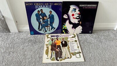 SMOKEY ROBINSON & THE MIRACLES - Time Out/Four In Blue/S/T - 3 x UK 1st LP Lot