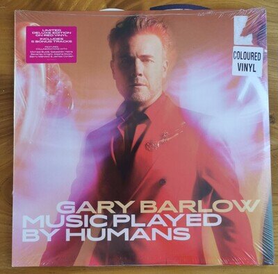 Gary Barlow Music Played By Humans Double Red LP vinyl UK Polydor 2020 New.