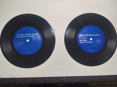 RARE 2x7" Mr. Chop & C.L. Smooth T.R.O.Y./straighten it out/TROY/TheResurrection