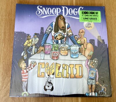 Snoop Dogg Coolaid Vinyl Double LP Rap Hip - hop 2022 Lime Green - Mint