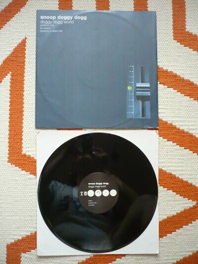 Snoop Doggy Dogg Doggy Dogg World 12" Vinyl UK 1994 Interscope 1st Press Single