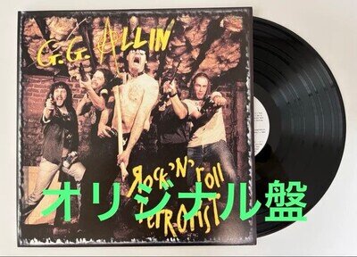G.G. Allin Rock'n'Roll Terrorist 2LP Vinyl Punk Hardcore Rare Used from japan