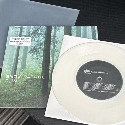 Snow Patrol Run 7" Limited White Coloured Vinyl Single Polydor 2003