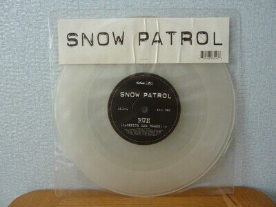 SNOW PATROL ~ RUN (REMIXES) 10" CLEAR VINYL PROMO (POLYDOR ~ FICTION001)