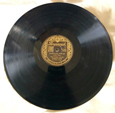 FRED WARING & PENNSYLVANIANS Come Dance With Me / Theres. UK Brunswick 78 record