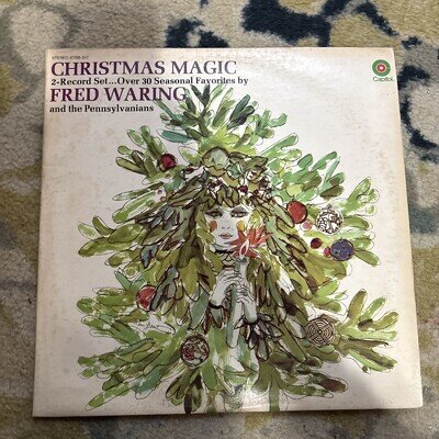 FRED WARING & THE PENNSYLVANIANS Christmas Magic STBB347 2-Record Set - 1969