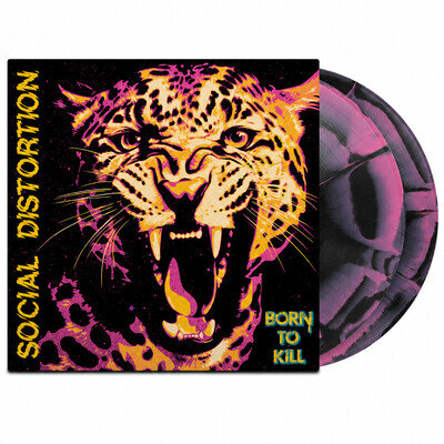 SOCIAL DISTORTION BORN TO KILL BANQUET FLIGHT 13 BLACK & PINK VINYL 2LP SEALED
