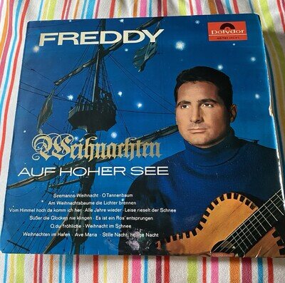 1963 German 1st mono pressing of Freddy Quinn's album Weihnachten auf hoher See.