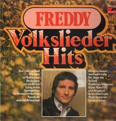 Freddy Quinn Volkslieder Hits Polydor Vinyl LP 33 RPM LP EX