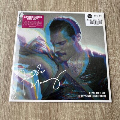 Freddie Mercury (Queen) Love Me Like There’s No Tomorrow 2021 7” PINK single RSD