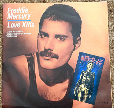 Freddie Mercury - Love Kills/Rotwang's Party - 1984 CBS - Vinyl = Mint-
