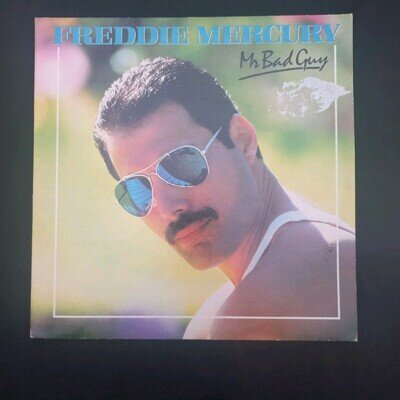 FREDDIE MERCURY- MR BAD GUY- VINYL LP CBS 86313 A1 B1 LYRIC INSERT