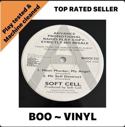 Soft Cell 12” Promo sampler single record 1984 MADOX 212 EX / M