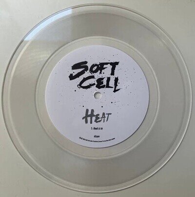 Soft Cell - Heat 7" lathe cut clear vinyl - 75 made. Sealed in original mailer!