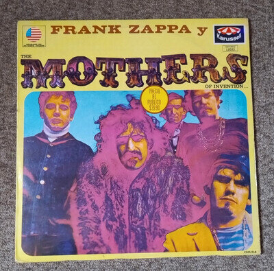 FRANK ZAPPA Mothers of Invention MEXICO mexican LP RARE freak out PS prog PSYCH
