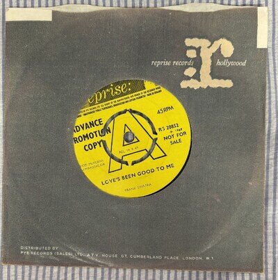 Frank Sinatra - Love's Been Good To Me / A Man Alone Rare 1969 Reprise Promo 7"