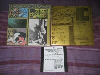 Sonic Youth Sister Vinyl LP First Press 1987 Blast First BFFP 20