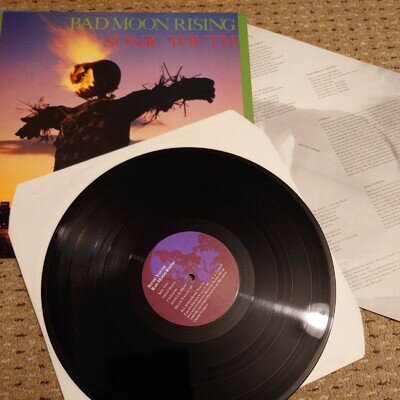 Sonic Youth Bad Moon Rising #BFFP 1 United Kingdom 1985 Lyric Sheet NM/NM