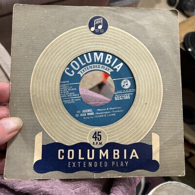 FRANKIE LAINE EP - Jezebel 7” Vinyl Record VG+