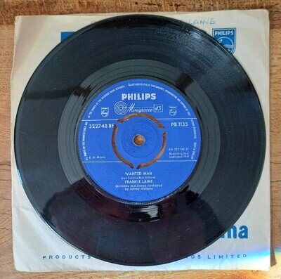 Frankie Laine-Gunslinger 7"Vinyl45 TV Western Theme.