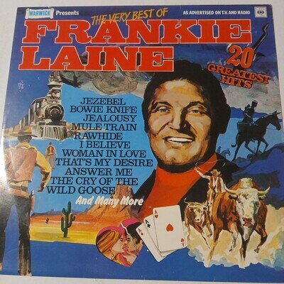 FRANKIE LAINE: THE VERY BEST OF VINYL ALBUM LP (ORIGINAL 1977) FAST DISPATCH