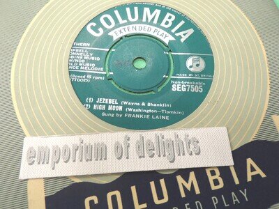 FRANKIE LAINE - Jezebel + High Noon + Jealousy 7 inch vinyl EP VG+