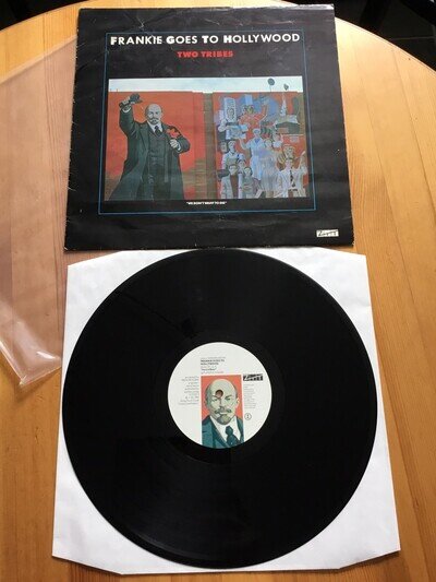 FRANKIE GOES TO HOLLYWOOD 12” Vinyl Single TWO TRIBES 1984 ZTT Sleeve Signed