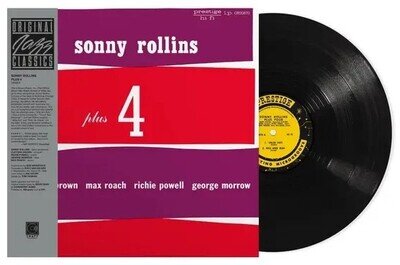 SONNY ROLLINS Plus 4 Prestige/Craft/OJC 2025 all-analogue reissue LP NEW/SEALED!