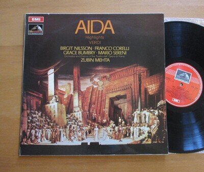 ASD 2543 Verdi Aida Highlights Nilsson Corelli Mehta EXCELLENT Stereo EMI