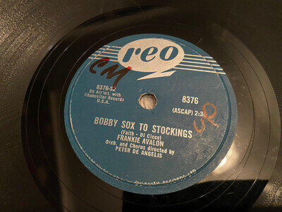 FRANKIE AVALON : BOBBY SOX TO STOCKINGS / A BOY WITHOUT A GIRL. Can 78.rpm 1959