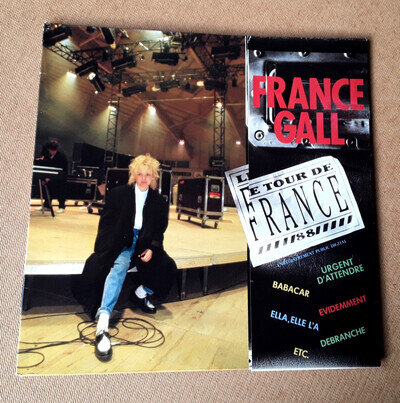 FRANCE GALL Le Tour de France DOUBLE LP (1988) Rare Gatefold Double Live LP