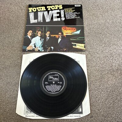FOUR TOPS Live! Vinyl LP Tamla Motown Baby I Need Your Loving I Cant Help Myself