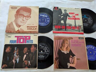 7" EP Collection GERRY & PACEMAKERS, MARIANNE FAITHFULL, FOUR TOPS, BUDDY HOLLY