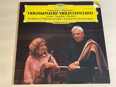 Brahms Violin Concerto Anne-Sophie Mutter Karajan DGG 2532 032 LP NM