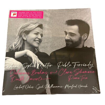 Anne Sophie mutter . Pablo Ferrandez Johannes Brahms Vinyl LP record album new